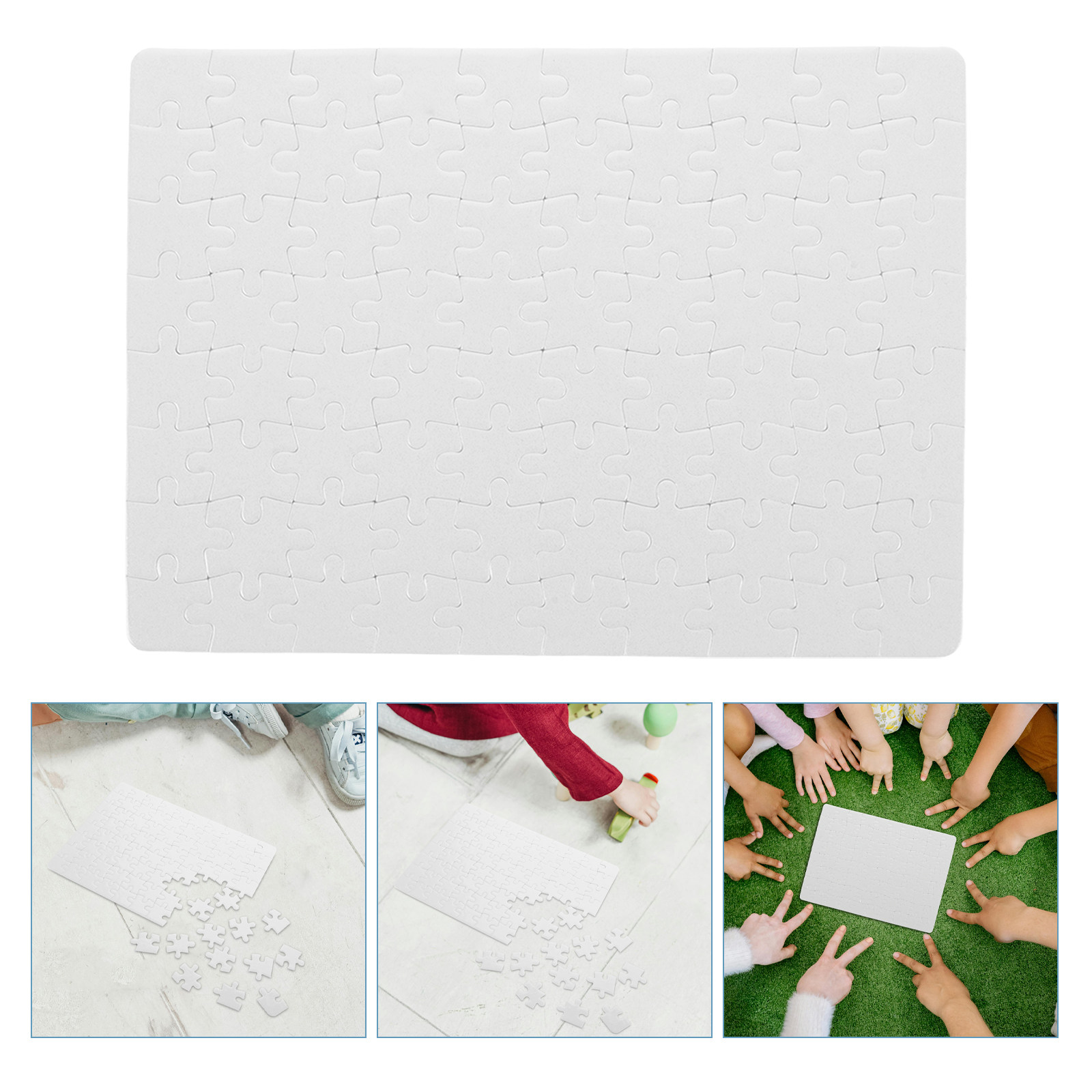 Puzzle Blank White - Fogli per puzzle da assemblare –